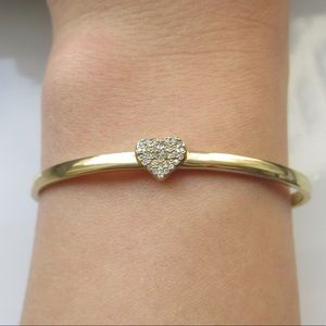 me.n.u Single Heart Bracelet Gold